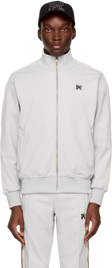 Palm Angels 灰色 Monogram 运动夹克