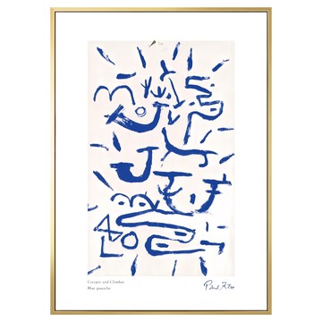 菠蘿選畫所 保羅・克利 匍匐者與攀爬者I AVAR4631G  59.4 x 42cm  金色