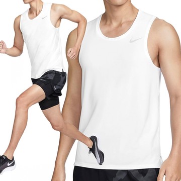Nike AS M NK DF MILER Tank 男款 白色 運動 跑步 休閒 上衣 背心 DV9322-100