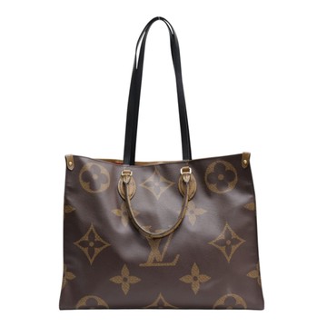 LOUIS VUITTON LV 路易威登 棕色 原花 Giant帆布 Onthego GM 两用包 M45320 【二手名牌BRAND OFF】