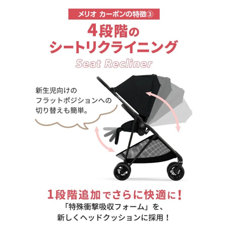 サイベックス cybex 転け ベビーカー メリオ カーボン グレー 2020年モデル