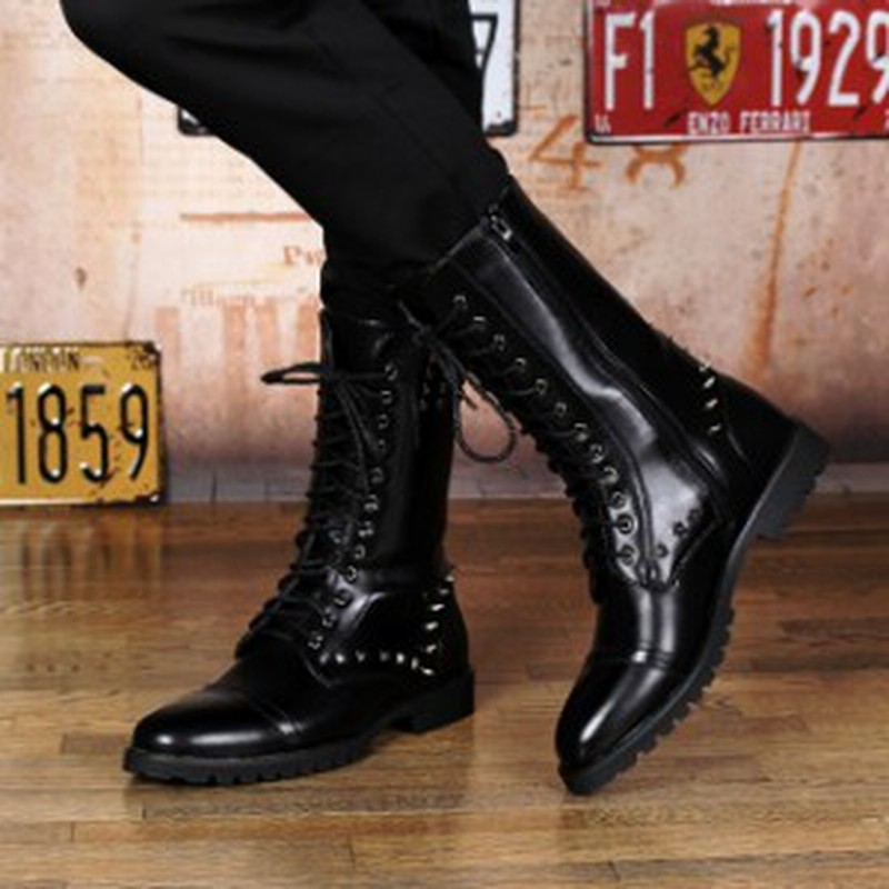 ブーツ メンズ マーティンブーツ エンジニアブーツ 秋冬 ロングブーツ 編み上げブーツ 革靴 スノーブーツ 防水 防寒 裏起毛 春秋冬用 通販 Lineポイント最大1 0 Get Lineショッピング