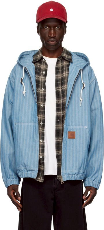Carhartt Work In Progress 蓝色 Menard 牛仔夹克