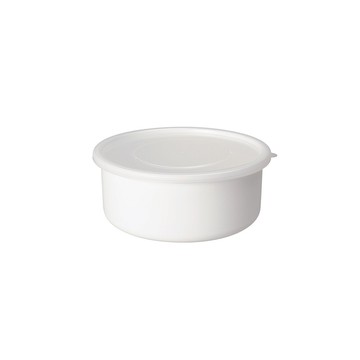 野田琺瑯日本製圓型塑料蓋琺瑯保鮮盒/保存盒21cm-2900ml