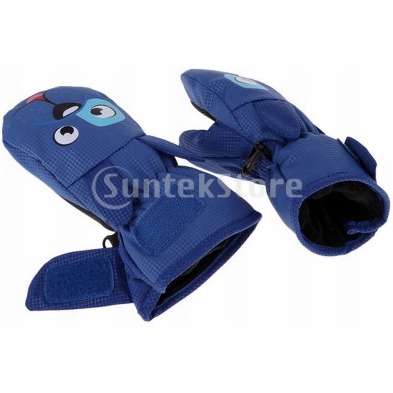 子供赤ちゃん冬の手袋防水スキー雪冬スポーツミトンブルーm 通販 Lineポイント最大0 5 Get Lineショッピング