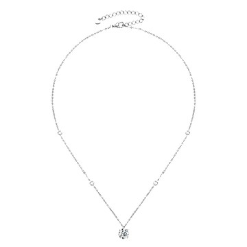 MoonDy 項鍊 莫桑石項鍊 鑽石項鍊 銀飾 飾品 s925純銀 鎖骨鏈 滿天星點 吊墜 兩克拉 首飾 428