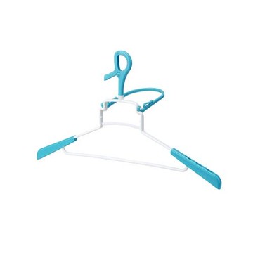 日本 LEC - 輕鬆曬衣-立體速乾連帽衣物專用衣架-1入