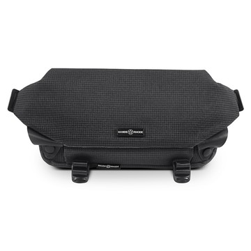 MANDE RHODE 曼德羅德 格紋蓋釦造型斜背包 A5899K  黑色  25 x 17 x 10cm
