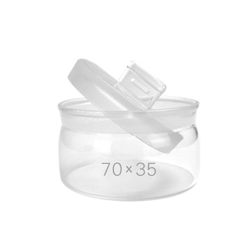 其它工具 玻璃秤量瓶 70ml 2入 秤量瓶 透明罐 萬用罐 分裝瓶 糖果罐 樣品瓶子 樣品瓶 茶葉罐 208-GWB7035