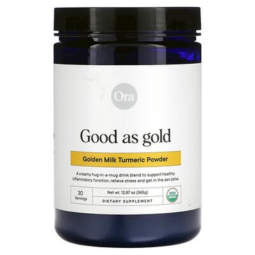 Ora, Good As Gold，黃金奶薑黃粉，12.87 盎司（365 克）