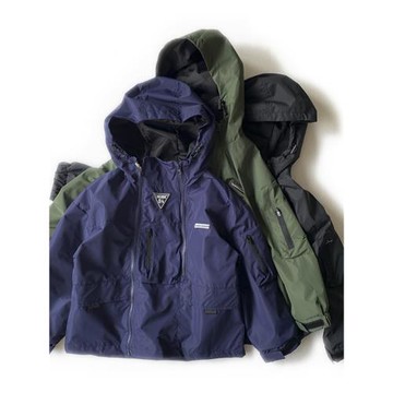 潮~兒童外套薄連帽上衣春秋款男孩沖鋒衣戶外防風衣男童拉鏈開衫F