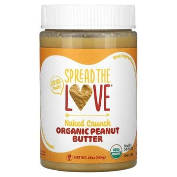 Spread The Love, 有機花生醬，顆粒爽脆，16 盎司（454 克）