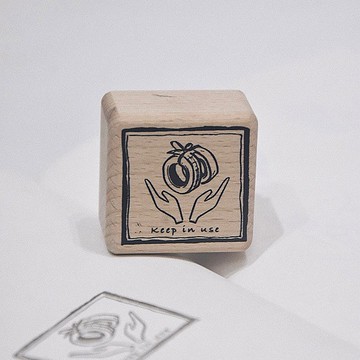 原創 pay attention 文具系列 手帳拼貼 木質印章 紙膠帶款