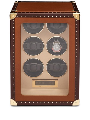 Rapport - Romer watch winder - men - Leather - One Size - Brown