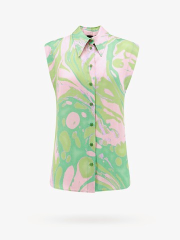 Viscose shirt with multicolor print - PINKO - gender_Woman