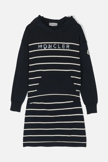 MONCLER KIDS striped cotton hoodie and skirt set Girl