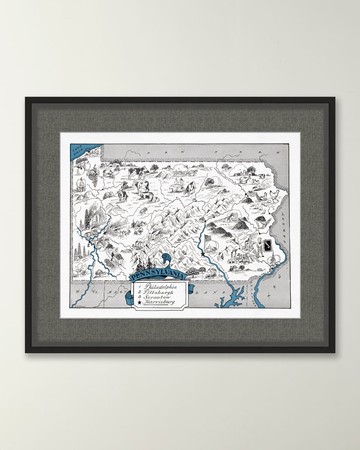 Pictorial Map of Pennsylvania