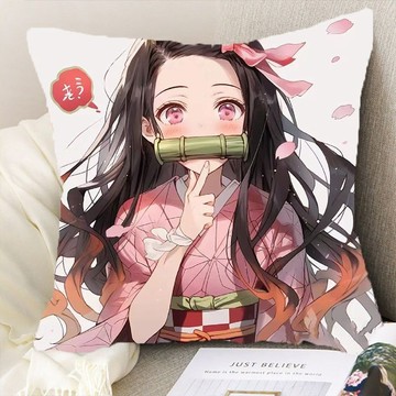 ✨限時秒殺☜桃園出貨✨禰豆子抱枕鬼滅之刃二次元動漫枕頭可愛卡通創意午睡靠枕生日禮物