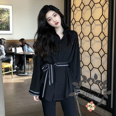 シャツ ロングシャツ シャツワンピース レディーストップス シャツワンピ 長袖シャツ ミニ丈ワンピース 無地 エレガント 通販 Lineポイント最大get Lineショッピング