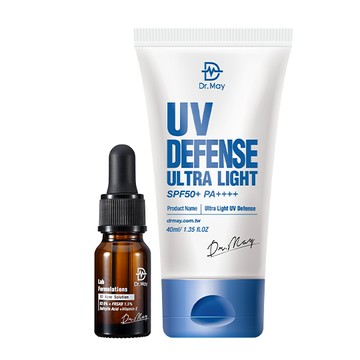 【Dr. May】美博士專業隔離清爽防曬乳SPF50(40ml)+B3水楊酸精華(10ml)