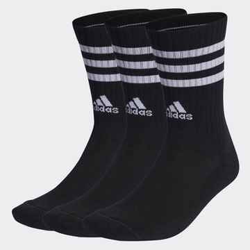 【adidas 愛迪達】 3-STRIPES 中筒襪 3 雙入 男/女  兒童 - Originals IC1321