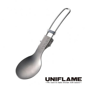 【日本 UNIFLAME】鈦摺疊湯匙 U667941 戶外.露營.登山