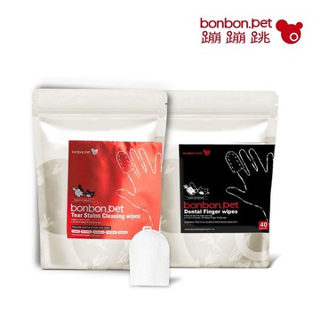 蹦蹦跳 I 植萃淚痕指套 40入/包+口臭立除潔牙指套40入/包