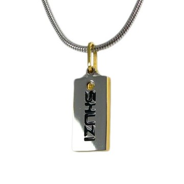 SHUZI經典方型鈦墜鍊