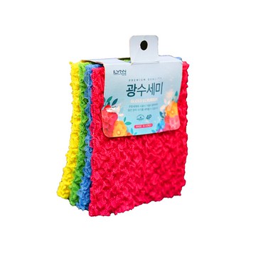 【晨光】韓國製 3D立體抗油洗碗布 4入組(011731)【現貨】