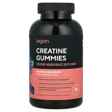 Legion Athletics, 肌酸軟糖，酸藍樹莓味，150 粒