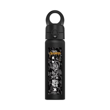 磁吸水壺 AquaStand 不鏽鋼 700cc - 附吸管 黑 - BOUNCE - Bounce 迷彩