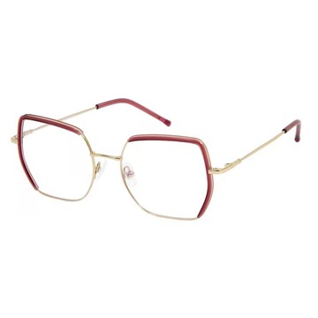 GIGI studio 【s】前衛奪目貓眼光學眼鏡(酒紅- MINERVA-8090/6)