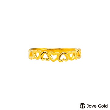 【JoveGold漾金飾】 心田黃金戒指