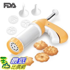 [107美國直購] 餅乾壓花器 Artale Biscuit Maker Cheese Dessert Sticks Spritz Cookie Press with Disks and Icing Tips _CB01