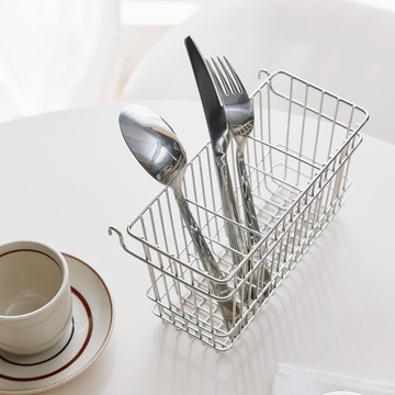 完美主義│不鏽鋼三格刀叉籃 餐具盒 刀叉籃 收納籃 廚房瀝水籃 瀝水籃 餐具收納盒 餐具籃【D0102/D0103】