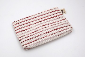 【紙布家】紙線編織 化妝包 紅白