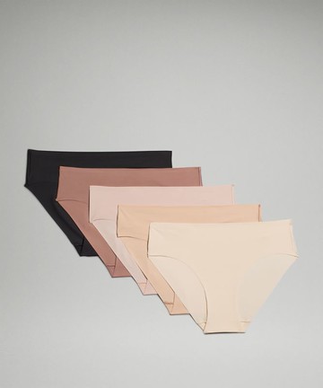 InvisiWear Mid-Rise Bikini Underwear 5 Pack Size Medium