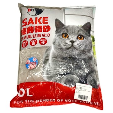SAKE 經典貓砂 含除臭/抗菌成分  6kg  1包  海洋玫瑰