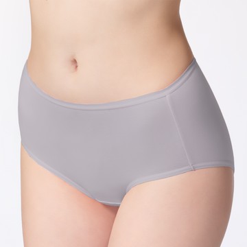 SWEAR 思薇爾 思茉希系列 M-XXL 素面 中腰 三角 女內褲 (紫蘇色)