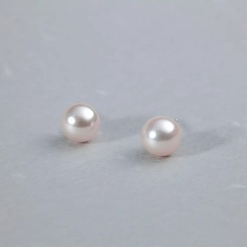 18K白金AKOYA海水珍珠耳環 7~7.5mm