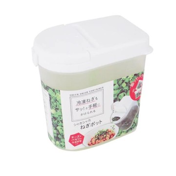 小禮堂 SURUGA 蔥花濾網保鮮盒