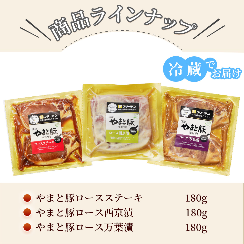 やまと豚 味付け肉 3点セットA NS-C [冷蔵] 送料無料 お歳暮 御歳暮 2023 肉 食品 内祝い ギフト 食べ物 豚肉 お取り寄せグルメ セット 味噌漬け グルメ