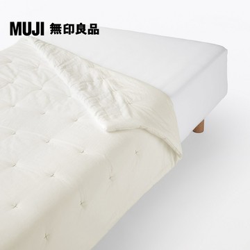 MUJI 絎縫點狀水洗薄被/S【多色任選】