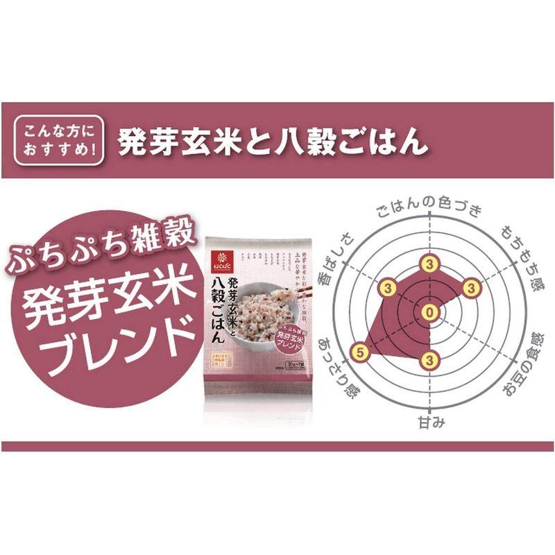 はくばく 発芽玄米と八穀ごはん 180g (30g x 6袋)