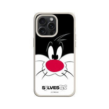 iPhone 15 Pro Max SolidX 貝殼灰 - 樂一通 Looney Tunes - 大臉傻大貓