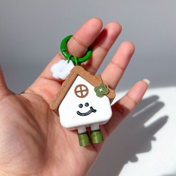 Seonhouse 鑰匙圈 (棕色) - Sol Moon 小屋鑰匙圈