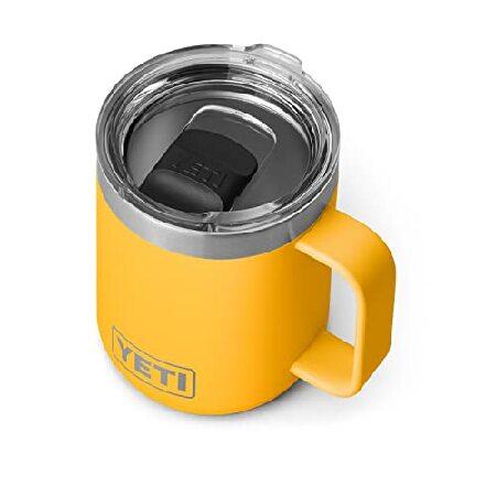 YETI Rambler 10 oz Stackable Mug, Vacuum Insulated, Stainless Steel with MagSlider Lid, Alpine Yellow