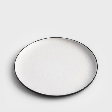 日式 手捻樸實 20.5cm 陶瓷中盤｜直白｜單品