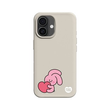 iPhone 16 SolidX 貝殼灰 - Pink & Ven - Love Pink