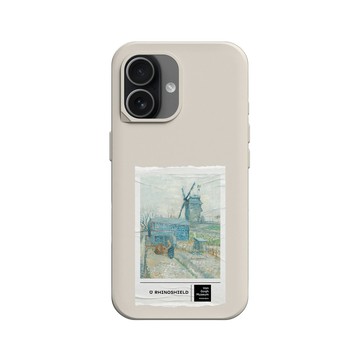 iPhone 17 SolidX 貝殼灰 - Van Gogh Museum - 蒙馬特：風車和耕田